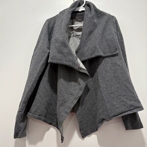 Grey open cardigan